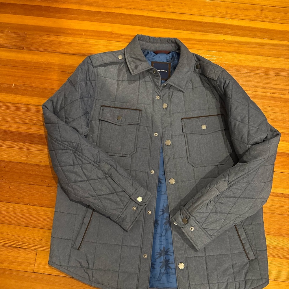 Tommy Bahama Men's Quilted Gray Jacket